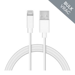 Bulk - HyperGear 3 ft. (90cm) USB-A to Lightning Cable - White