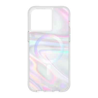 iPhone 15 Pro Max Case-Mate Soap Bubble MagSafe Case - Iridescent