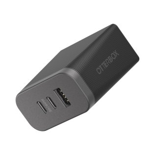 Otterbox 72W Dual Port 30W USB-C PD + Single Port 12W USB-A Premium Pro Wall Charger - Black