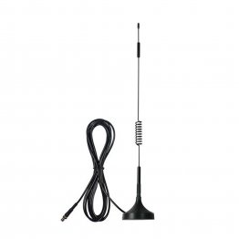 SureCall Wide Band Exterior 12in. Magnet Mount Vehicle Antenna w/ 12 ft. RG-58 Cable - FME-Female
