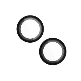 iPhone 15 Plus/15 Case-Mate Aluminum Ring Glass Lens Protector - Black