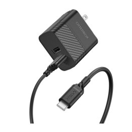 OtterBox Black 24W 100cm Dual USB-A Wall Charger Kit w/ USB-A to USB-C