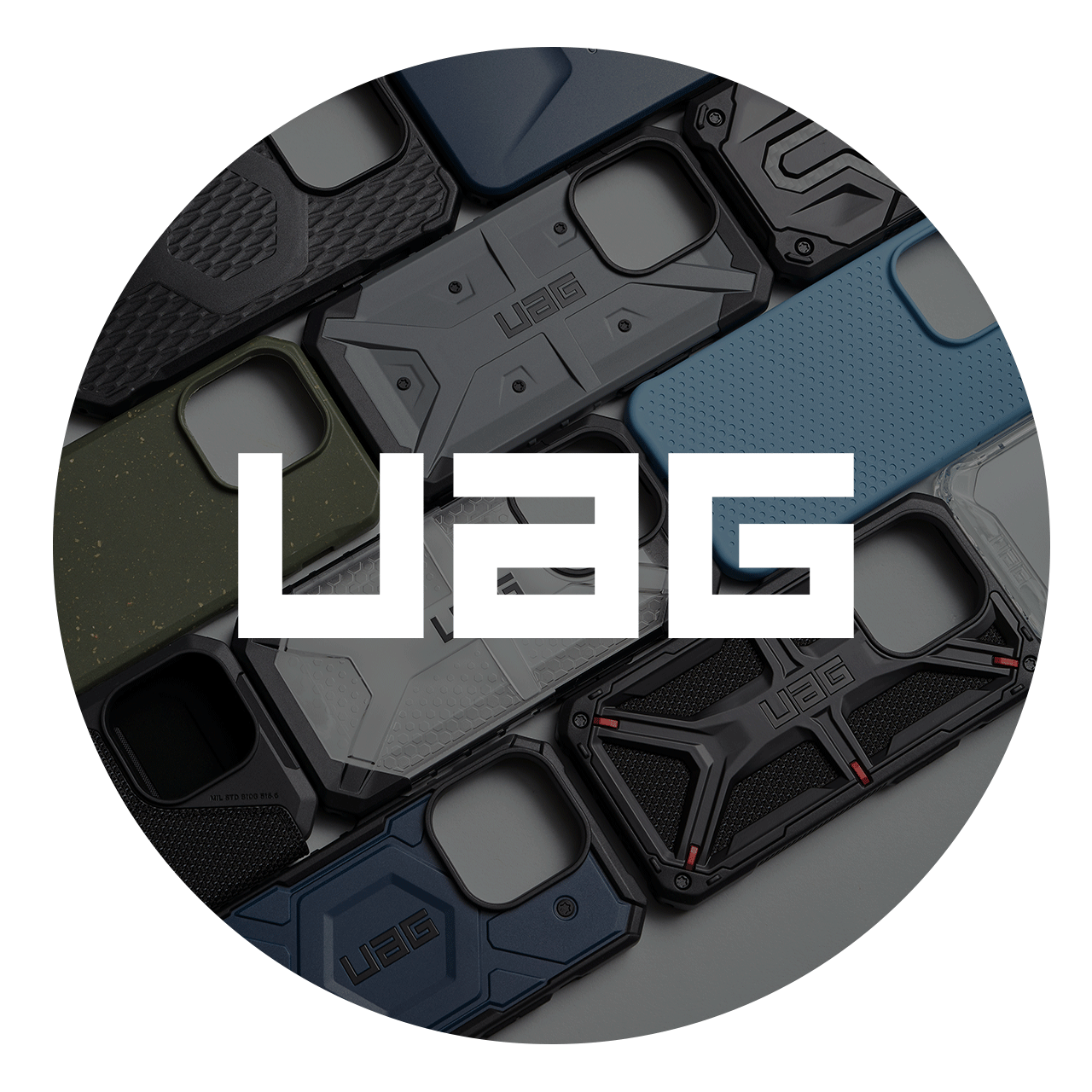 UAG logo with cases