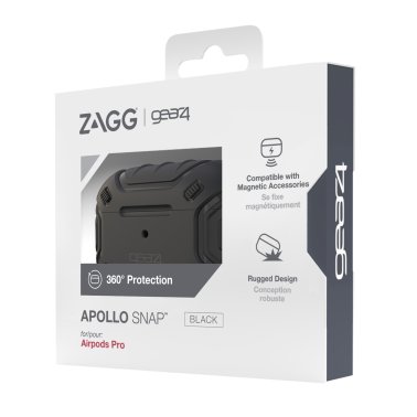Gear4 Apollo Snap 2 Apple AirPods Pro (Gen. 2) in Black at Zagg
