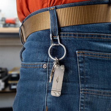 Dual key chain with belt clip